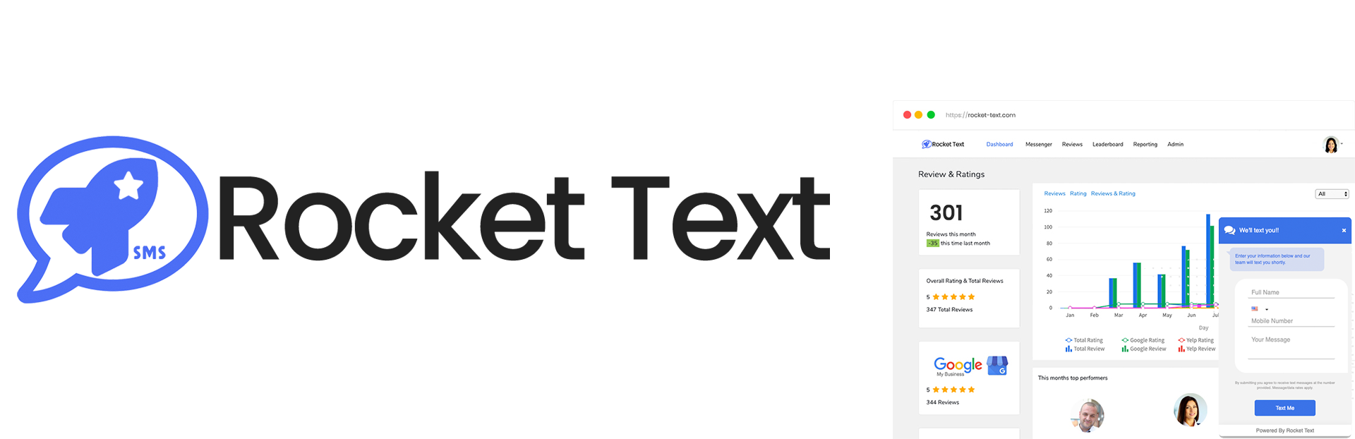 Rocket Text Notifications